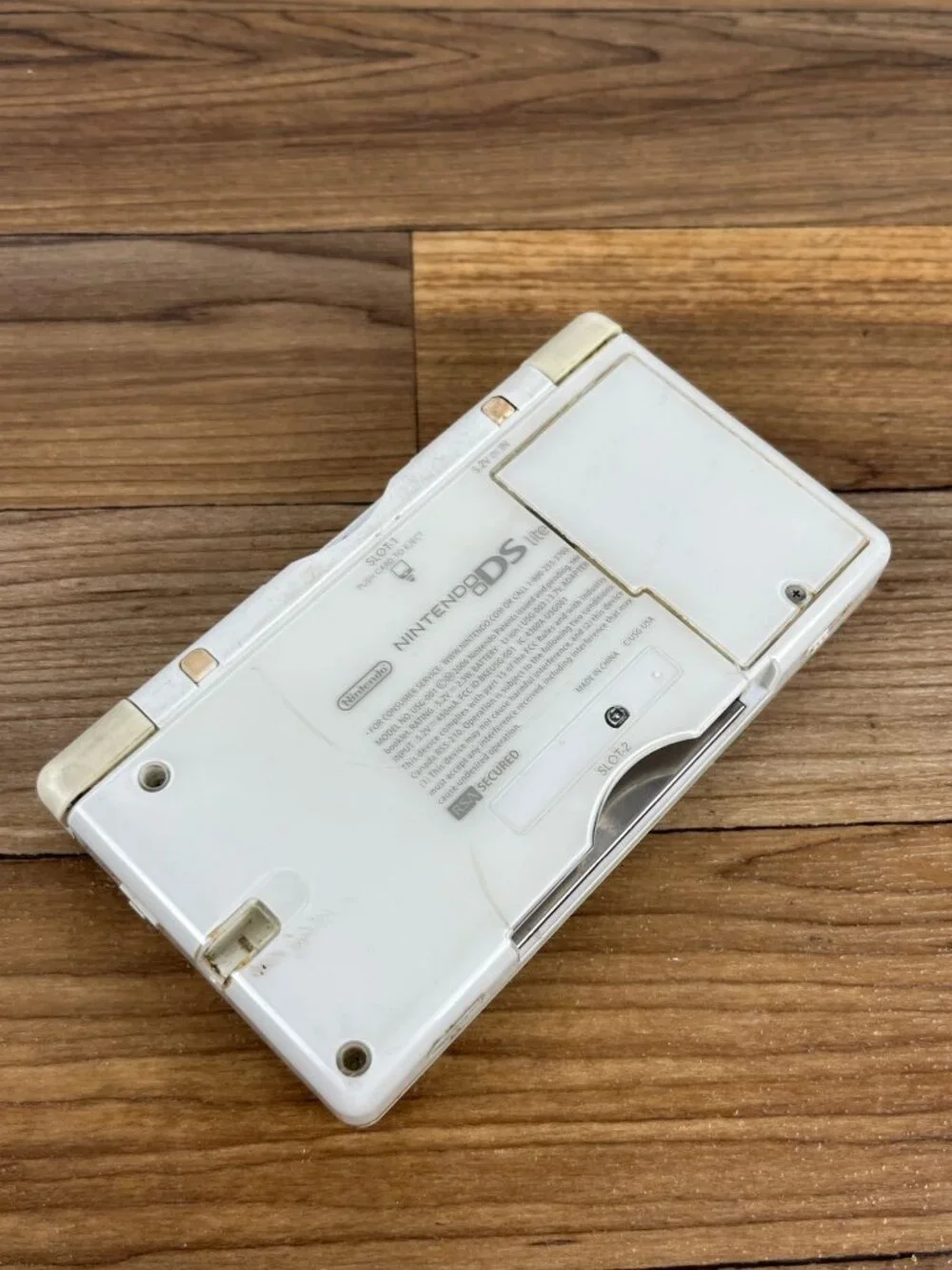 Not Working White Nintendo DS Lite Console only for parts or repair USG-001